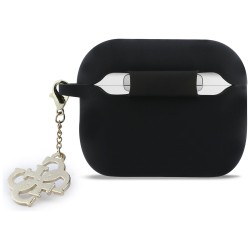 Guess Silicone 4G Charm Case for AirPods Pro 3 - Black
