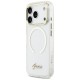 Guess IML Script Metal MagSafe Case for iPhone 17 Pro - Clear