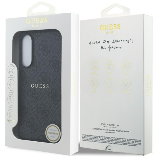 Guess 4G Ring Classic Logo MagSafe Case for Samsung Galaxy S25 Edge - Black Guess 4G Ring Classic Logo MagSafe Case for Samsung Galaxy S25 Edge - Black