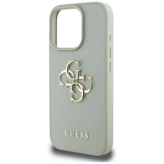 Guess Grained Big 4G Logo Small Classic Logo case for iPhone 16 Pro Max - green Guess Grained Big 4G Logo Small Classic Logo case for iPhone 16 Pro Max - green