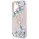 Guess Grained Roses Big 4G logo iPhone 16 case - pink Guess Grained Roses Big 4G logo iPhone 16 case - pink