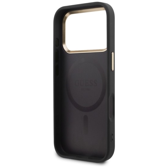 Guess Perforated 4G MagSafe case for iPhone 17 Pro Max - black Guess Perforated 4G MagSafe case for iPhone 17 Pro Max - black