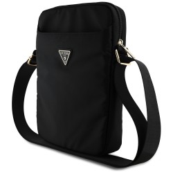 Guess Bag GUTB10NTMLBK 10" black/black Nylon Triangle Logo Guess Bag GUTB10NTMLBK 10" black/black Nylon Triangle Logo