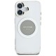 Guess IML Metal Colored Circle Classic Logo MagSafe case for iPhone 16 - gray Guess IML Metal Colored Circle Classic Logo MagSafe case for iPhone 16 - gray