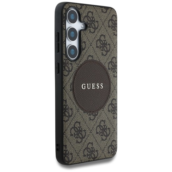 Guess 4G Round Patch Classic Logo MagSafe Case for Samsung Galaxy S25 Plus Brown Guess 4G Round Patch Classic Logo MagSafe Case for Samsung Galaxy S25 Plus Brown