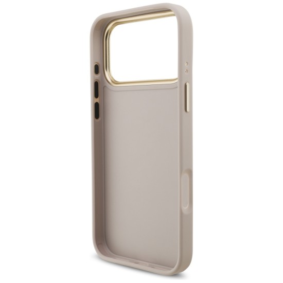 Guess 4G Big 4G Classic Logo Big Strap Metal Buttons Case for iPhone 17 Pro Max - Pink Guess 4G Big 4G Classic Logo Big Strap Metal Buttons Case for iPhone 17 Pro Max - Pink