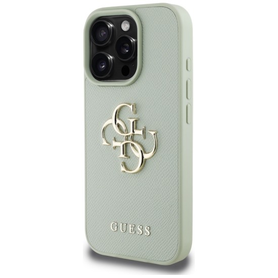 Guess Grained Big 4G Logo Small Classic Logo case for iPhone 16 Pro Max - green Guess Grained Big 4G Logo Small Classic Logo case for iPhone 16 Pro Max - green