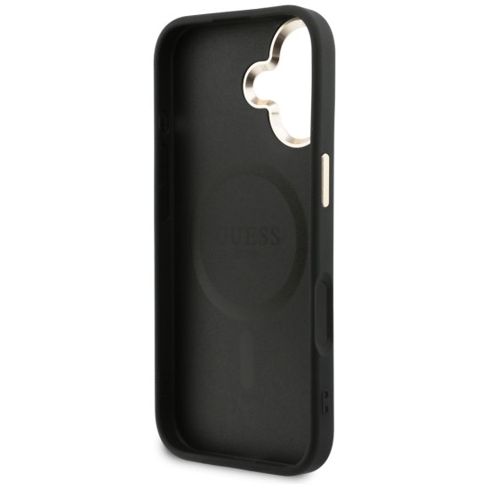 Guess Perforated 4G MagSafe case for iPhone 17 - black Guess Perforated 4G MagSafe case for iPhone 17 - black