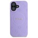 Guess Saffiano Peony Classic Logo MagSafe iPhone 16 Case - Purple Guess Saffiano Peony Classic Logo MagSafe iPhone 16 Case - Purple