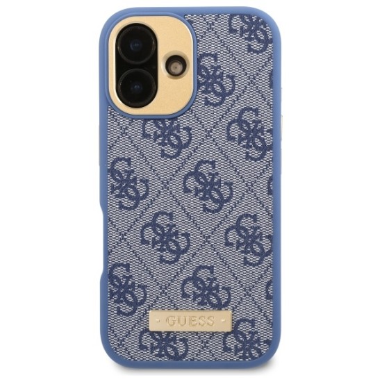 Guess 4G Logo Plate MagSafe Case for iPhone 16 Plus - Blue Guess 4G Logo Plate MagSafe Case for iPhone 16 Plus - Blue