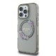 Guess IML Flowers Wreath MagSafe Case for iPhone 16 Pro - Black