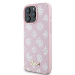 Guess Peony Script Logo MagSafe iPhone 16 Pro Case - Pink Guess Peony Script Logo MagSafe iPhone 16 Pro Case - Pink