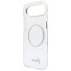 Guess IML Script Metal MagSafe Case for iPhone Air - Clear