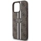 Guess 4G Printed Stripes MagSafe Case for iPhone 16 Pro Max - Brown Guess 4G Printed Stripes MagSafe Case for iPhone 16 Pro Max - Brown