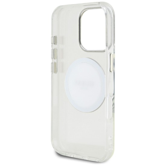 Guess IML Metal Colored Circle Classic Logo MagSafe case for iPhone 16 Pro - white Guess IML Metal Colored Circle Classic Logo MagSafe case for iPhone 16 Pro - white