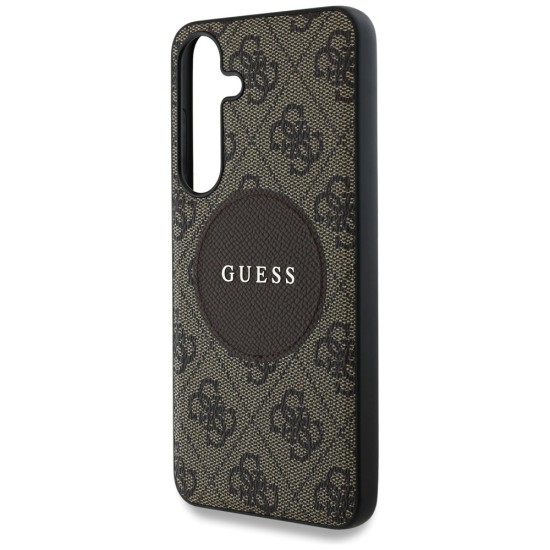 Guess 4G Round Patch Classic Logo MagSafe Case for Samsung Galaxy S25 Plus Brown Guess 4G Round Patch Classic Logo MagSafe Case for Samsung Galaxy S25 Plus Brown