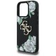 Guess Grained Roses Big 4G logo iPhone 16 Pro case - black Guess Grained Roses Big 4G logo iPhone 16 Pro case - black
