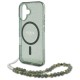 Guess IML Glitter With Pearl Strap MagSafe case for iPhone 16 Plus - green Guess IML Glitter With Pearl Strap MagSafe case for iPhone 16 Plus - green