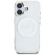 Guess IML Metal Colored Circle Classic Logo MagSafe case for iPhone 16 - white Guess IML Metal Colored Circle Classic Logo MagSafe case for iPhone 16 - white
