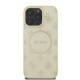 Guess Saffiano Peony Classic Logo MagSafe case for iPhone 16 Pro - gold Guess Saffiano Peony Classic Logo MagSafe case for iPhone 16 Pro - gold