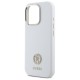 Guess Silicone Logo Strass 4G Case for iPhone 16 Pro - White Guess Silicone Logo Strass 4G Case for iPhone 16 Pro - White