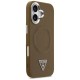Guess Triangle Logo MagSafe case for iPhone 17 - brown Guess Triangle Logo MagSafe case for iPhone 17 - brown