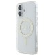 Guess IML Glitter Circle MagSafe iPhone 16 Case - Clear Guess IML Glitter Circle MagSafe iPhone 16 Case - Clear
