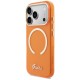 Guess IML Script Metal MagSafe Case for iPhone 17 Pro - Orange Guess IML Script Metal MagSafe Case for iPhone 17 Pro - Orange
