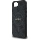 Guess PU Leather 4G Colored Ring Case with MagSafe for iPhone 16e - Black Guess PU Leather 4G Colored Ring Case with MagSafe for iPhone 16e - Black