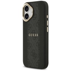 Guess 4G Stripe MagSafe case for iPhone 17 - black Guess 4G Stripe MagSafe case for iPhone 17 - black