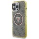 Guess IML Metal Glitter 4G Circle Triangle MagSafe Case for iPhone 16 Pro Max - Brown Guess IML Metal Glitter 4G Circle Triangle MagSafe Case for iPhone 16 Pro Max - Brown