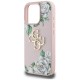 Guess Grained Roses Big 4G logo iPhone 16 Pro case - pink Guess Grained Roses Big 4G logo iPhone 16 Pro case - pink