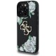Guess Grained Roses Big 4G logo case for iPhone 16 Pro Max - black Guess Grained Roses Big 4G logo case for iPhone 16 Pro Max - black
