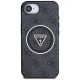 Guess IML Metal Glitter 4G Circle Triangle MagSafe Case for iPhone 16e - Black Guess IML Metal Glitter 4G Circle Triangle MagSafe Case for iPhone 16e - Black