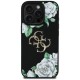 Guess Grained Roses Big 4G logo case for iPhone 16 Pro Max - black Guess Grained Roses Big 4G logo case for iPhone 16 Pro Max - black