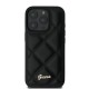 Guess Quilted Metal Logo iPhone 16 Pro Case - Black Guess Quilted Metal Logo iPhone 16 Pro Case - Black