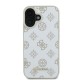 Guess Peony Script Logo MagSafe iPhone 16 Case - White Guess Peony Script Logo MagSafe iPhone 16 Case - White