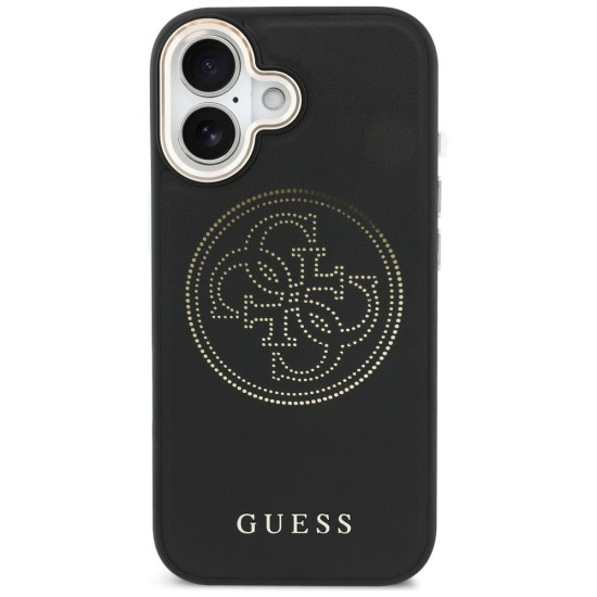 Guess Perforated 4G MagSafe case for iPhone 17 - black Guess Perforated 4G MagSafe case for iPhone 17 - black