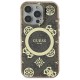 Guess IML Peony On 4G Background MagSafe Case for iPhone 16 Pro Max - Brown Guess IML Peony On 4G Background MagSafe Case for iPhone 16 Pro Max - Brown