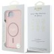 Guess IML Glitter Circle MagSafe case for iPhone 16e - pink Guess IML Glitter Circle MagSafe case for iPhone 16e - pink