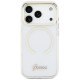 Guess IML Script Metal MagSafe Case for iPhone 17 Pro Max - Clear