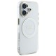 Guess IML Metal Colored Circle Classic Logo MagSafe case for iPhone 16 - white Guess IML Metal Colored Circle Classic Logo MagSafe case for iPhone 16 - white