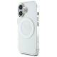 Guess IML Metal Colored Circle Classic Logo MagSafe case for iPhone 16 - white Guess IML Metal Colored Circle Classic Logo MagSafe case for iPhone 16 - white