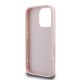 Guess Quilted Metal Logo iPhone 16 Pro Case - Pink Guess Quilted Metal Logo iPhone 16 Pro Case - Pink