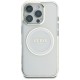 Guess IML Metal Colored Circle Classic Logo MagSafe case for iPhone 16 Pro Max - white