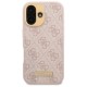 Guess 4G Logo Plate MagSafe iPhone 16 Case - Pink Guess 4G Logo Plate MagSafe iPhone 16 Case - Pink