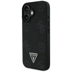 Guess Grained Hot Stamp Peony Triangle Logo MagSafe Case for iPhone 16 - Black Guess Grained Hot Stamp Peony Triangle Logo MagSafe Case for iPhone 16 - Black
