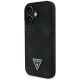 Guess Grained Hot Stamp Peony Triangle Logo MagSafe Case for iPhone 16 - Black