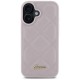 Guess Quilted Metal Logo iPhone 16 Case - Pink Guess Quilted Metal Logo iPhone 16 Case - Pink