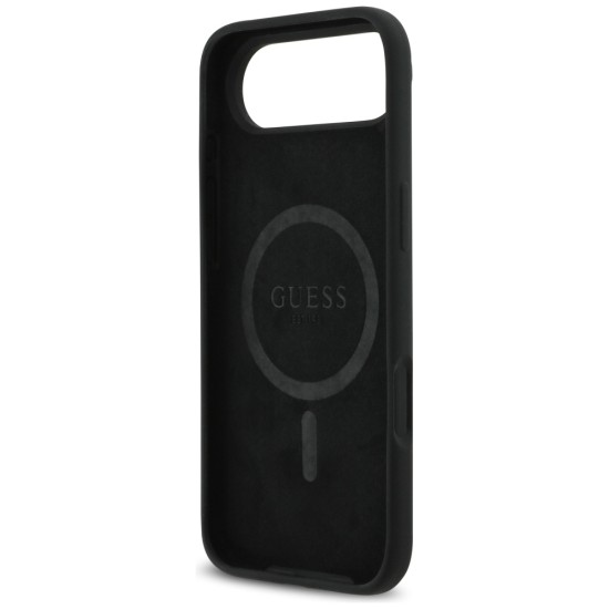 Guess Silicone Triangle Logo MagSafe Case for iPhone 17 Air - Black